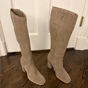 Dolce Vita Taupe Heeled Boots
